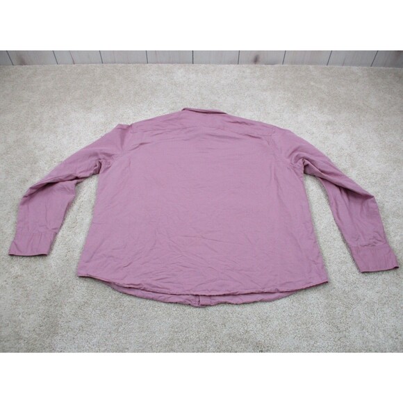 UNTUCKit Shirt Mens 2XL XXL Pink Linen Blend Long Sleeve Casual Button Up * - Picture 9 of 12